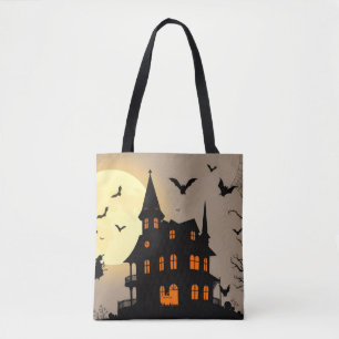 Halloween Tote Bag – Minimal “BOO” Spooky Design