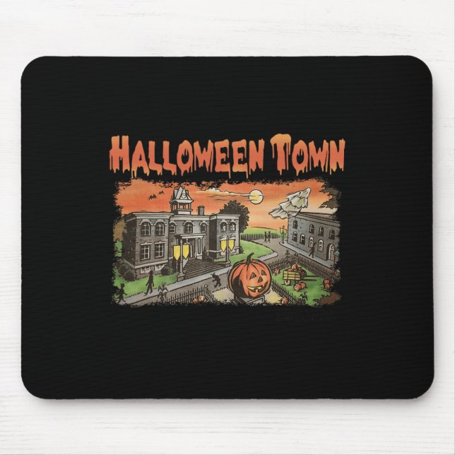 Halloween Town Est 1998 Halloween Party Cute Hallo Mouse Pad (Front)