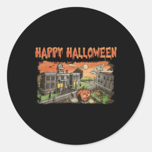 Halloween Town Funny Halloween Town Costume for Me Classic Round Sticker