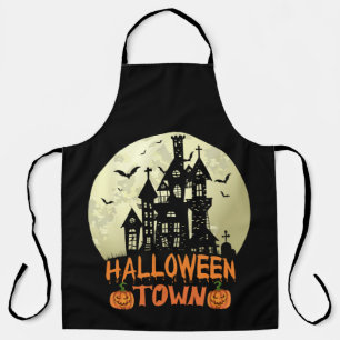Halloween Town – Haunted House - Full Moon Apron