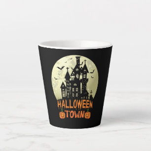 Halloween Town – Haunted House - Full Moon Latte Mug