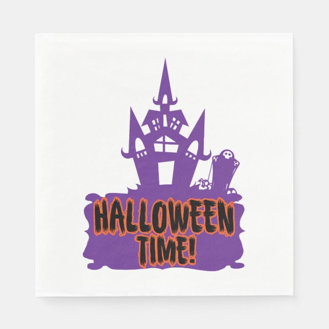 Halloween Town Napkin (Front)