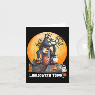 Halloween Town Party Cute Halloween Card