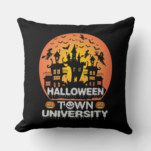 Halloween Town University Cushion (Front)
