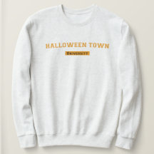 Halloween Town University White Sweatshirt Women's