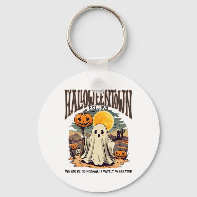 Halloween Town Where Being Normal Is Vastly Overra Key Ring (Front)