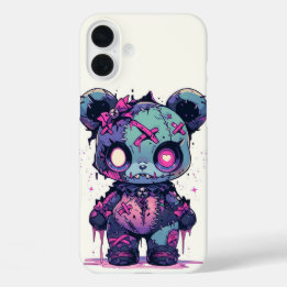 Halloween Toy Teddy Bear iPhone 16 Plus Case