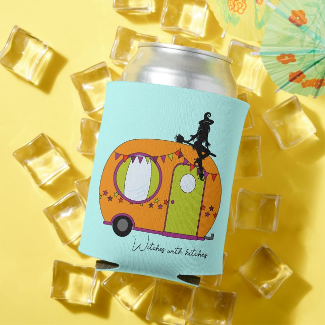 Halloween trailer rv camper witches with hitches can cooler (In Situ Summer)