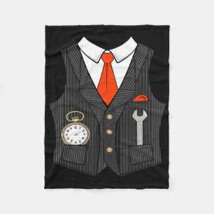 Halloween Train Conductor Costume For Kids Men Wom Fleece Blanket