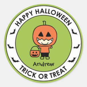 Halloween Treat Bag Sticker Label