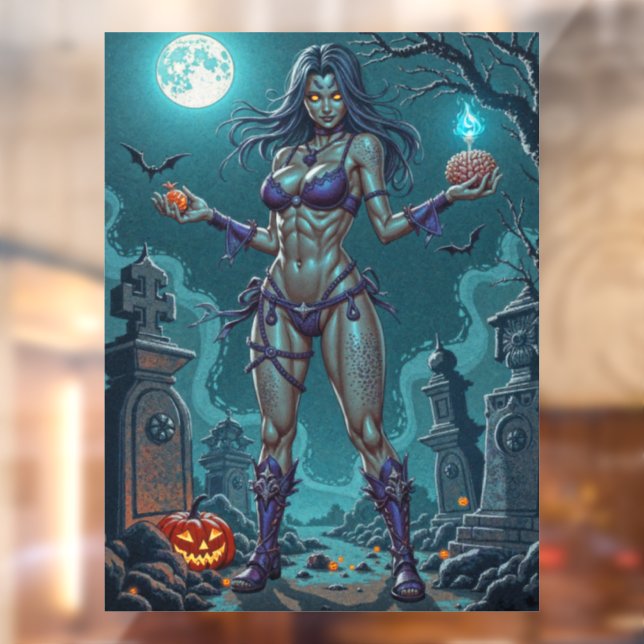 Halloween Treat or Zombie Girlfriend w Brains (Sheet 2)