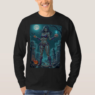 Halloween Treat or Zombie Girlfriend w Brains T-Shirt