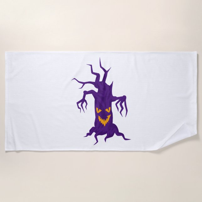 Halloween Tree  Beach Towel (Front)