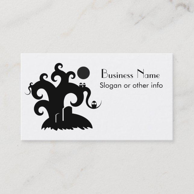 Halloween Tree Business Card (Front)