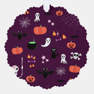 Halloween Tree Decoration Card