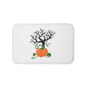 Halloween tree Fall Shirts Halloween Sweatshirt Bath Mat