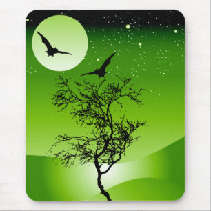 Halloween Tree Mouse Pad