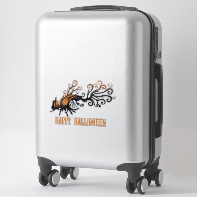 Halloween/tree/pumpkin/fall  (Suitcase)
