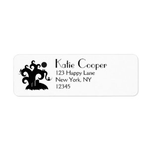 Halloween Tree Return Address Label