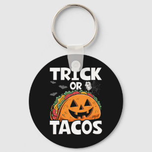 Halloween Trick Or Tacos Mexican Food Costume Men Key Ring