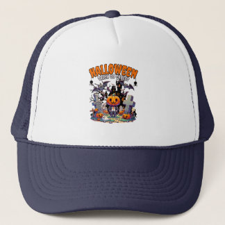 Halloween Trick Or Threat Trucker Hat