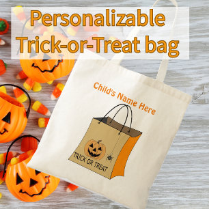 Halloween Trick or Treat Bag Pumpkin