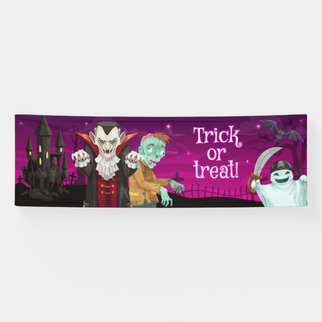 Halloween - Trick or Treat Banner (Horizontal)