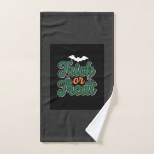 Halloween Trick or Treat Bat Web Design_1 Hand Towel