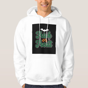 Halloween Trick or Treat Bat Web Design_1 Hoodie