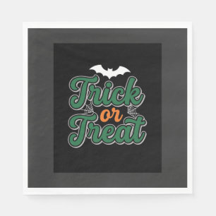 Halloween Trick or Treat Bat Web Design_1 Napkin