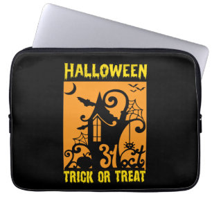 Halloween Trick Or Treat Birthday Laptop Sleeve