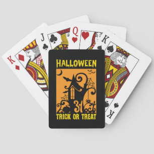 Halloween Trick Or Treat Birthday Playing Cards