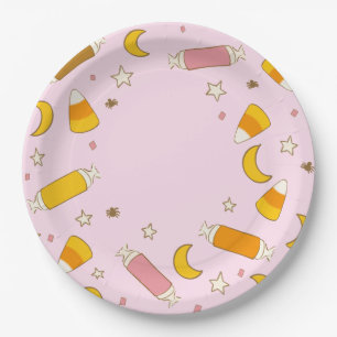 Halloween Trick or Treat Candy Classics Party Paper Plate