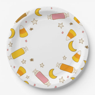 Halloween Trick or Treat Candy Classics Party Paper Plate