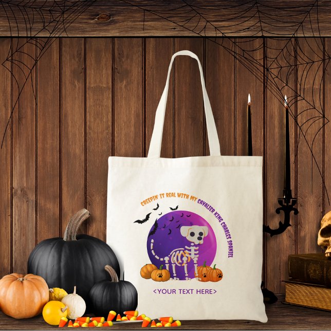 Halloween Trick or Treat Candy Tote Bag (Trick or Treat OR show up to the Halloween party in style. Represent your favorite dog breed!!)