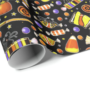 Halloween Trick-or-treat Candy Wrapping Paper