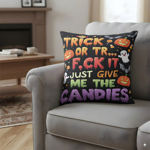 Halloween Trick or Treat Cushion