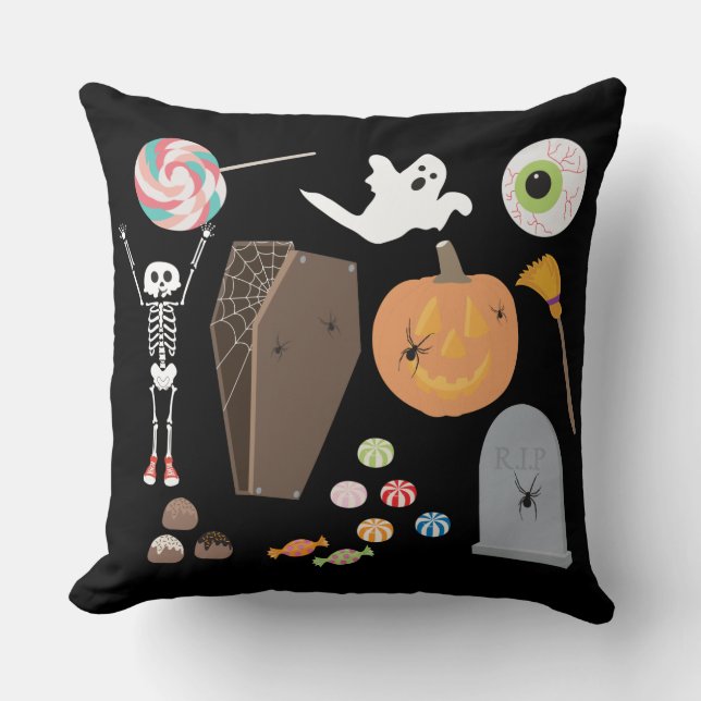 Halloween Trick or Treat Cushion (Front)