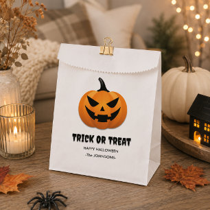 Halloween Trick or Treat – Custom Jack-o'-lanterns Favour Bag