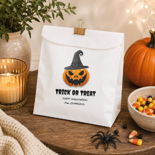 Halloween Trick or Treat – Custom Jack-o'-lanterns Favour Bag