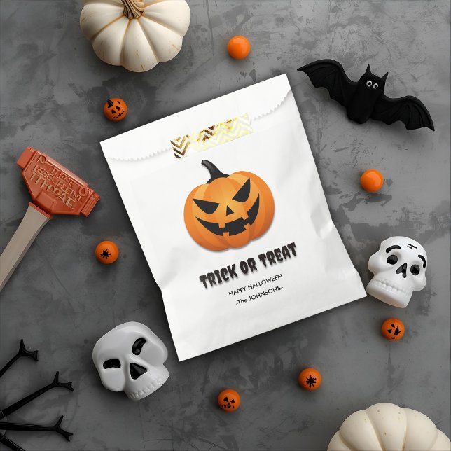 Halloween Trick or Treat – Custom Jack-o'-lanterns Favour Bag (Creator Uploaded)