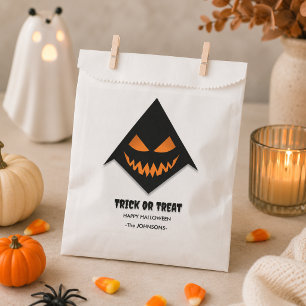 Halloween Trick or Treat – Custom Scary Face Favour Bag