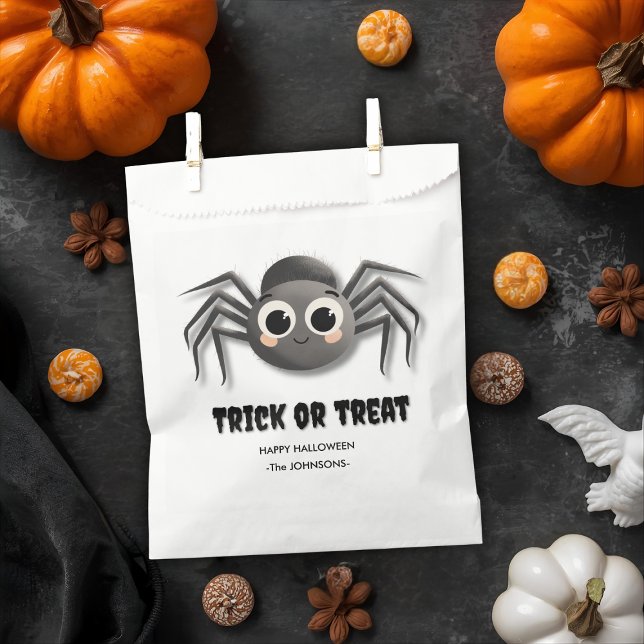 Halloween Trick or Treat  – Custom Spider Design Favour Bag (Creator Uploaded)