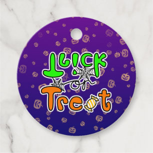 Halloween Trick or Treat Favour Tags