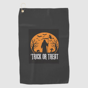 Halloween Trick or Treat Grim Reaper Design_1 Golf Towel