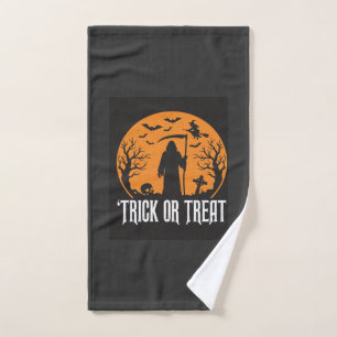 Halloween Trick or Treat Grim Reaper Design_1 Hand Towel