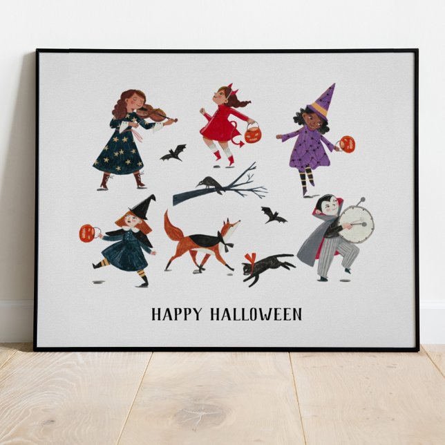 Halloween trick or treat kids holiday poster (Creator Uploaded)