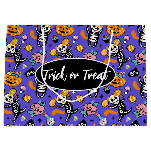 Halloween Trick or Treat  Large Gift Bag (Front)
