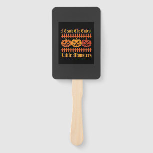 Halloween Trick Or Treat Little Monsters Pumpkin D Hand Fan