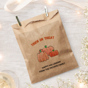 Halloween Trick or Treat   Modern Stylish Candy Favour Bag